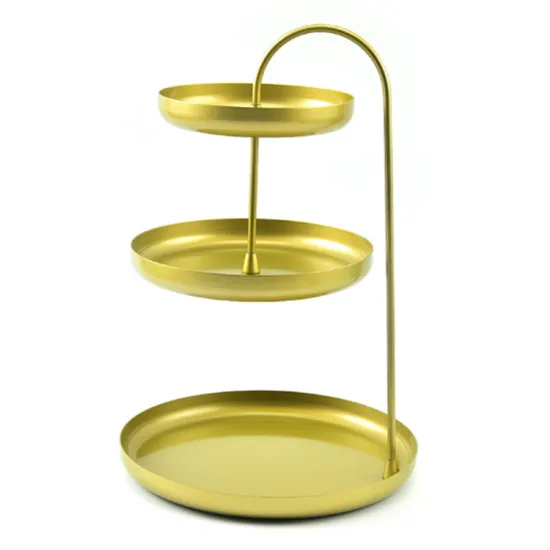 OEM Baking Supplier: 3-Layer Stainless Steel Cake Stand for Wedding Cakes
