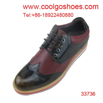 weaved calfskin leather men shoes