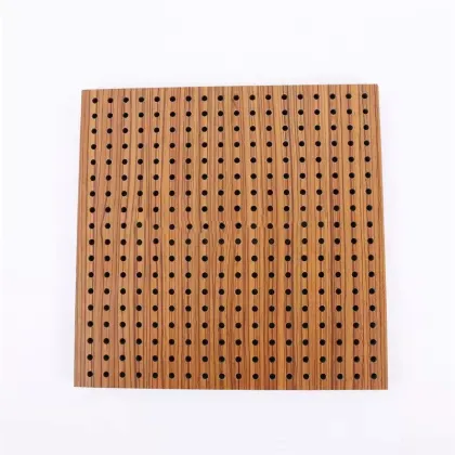 Hall Wall Perforated Wood Acoustic Wall Panels