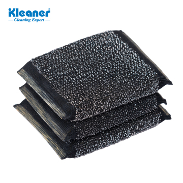 Kleaner Black Stain Steel Wire Kitchen Cleaning Scourer Sponge - Big Discount