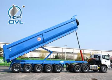 60ton U Shape Tipper Trailer with Six Axle