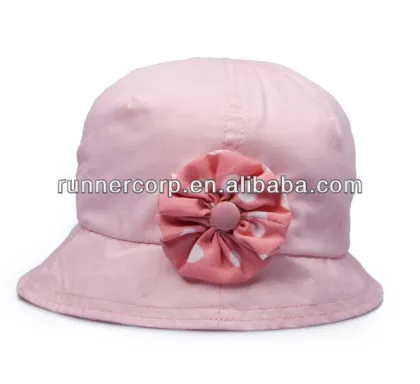 Ladies fashion sun hats with flower decoration
