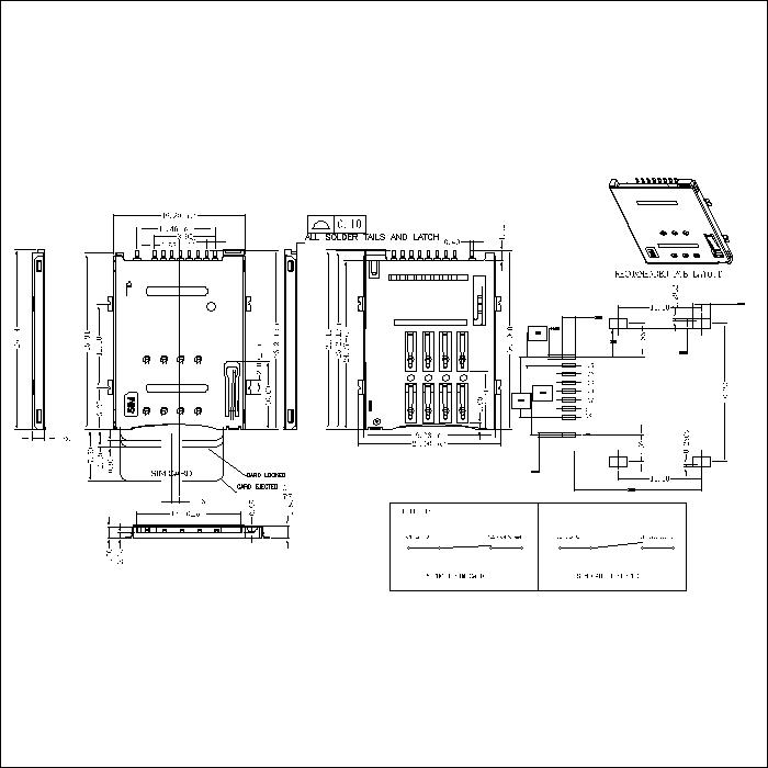 SIM series 1.80mm height connector ATK-SIM180A001