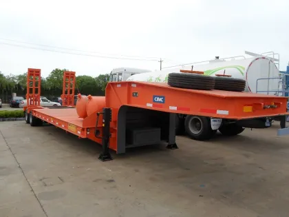 CIMC Loading Excavator Trailer Low Bed Trailer Truck