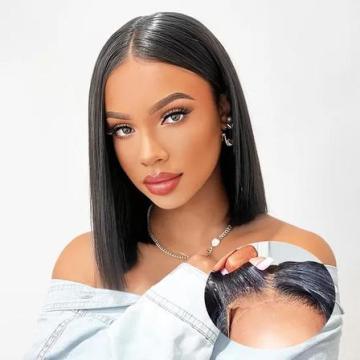 5×5 HD Closure Straight Bob Wig Human Hair