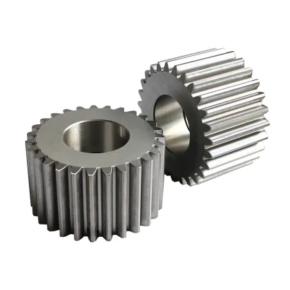 CNC Machined Custom Metallic Steel Cylindrical Gears - Double Spur Gear Set at Cheap Prices