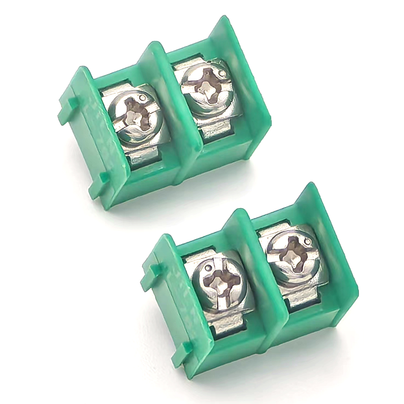 Green wiring terminal block