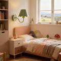 Rechargeable Scalloped Wall Lamp