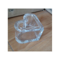 Clear Heart Shape Glass Jewelry Box For Valentine'S Day