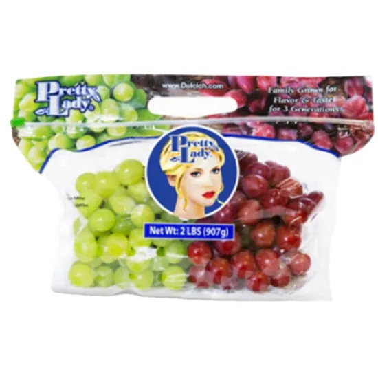 Custom Recyclable Grape Vacuum Bags for Food Protection with Zipper