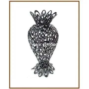 Metal vase home decoration