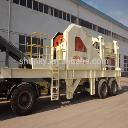 high quality komatsu mobile jaw crusher