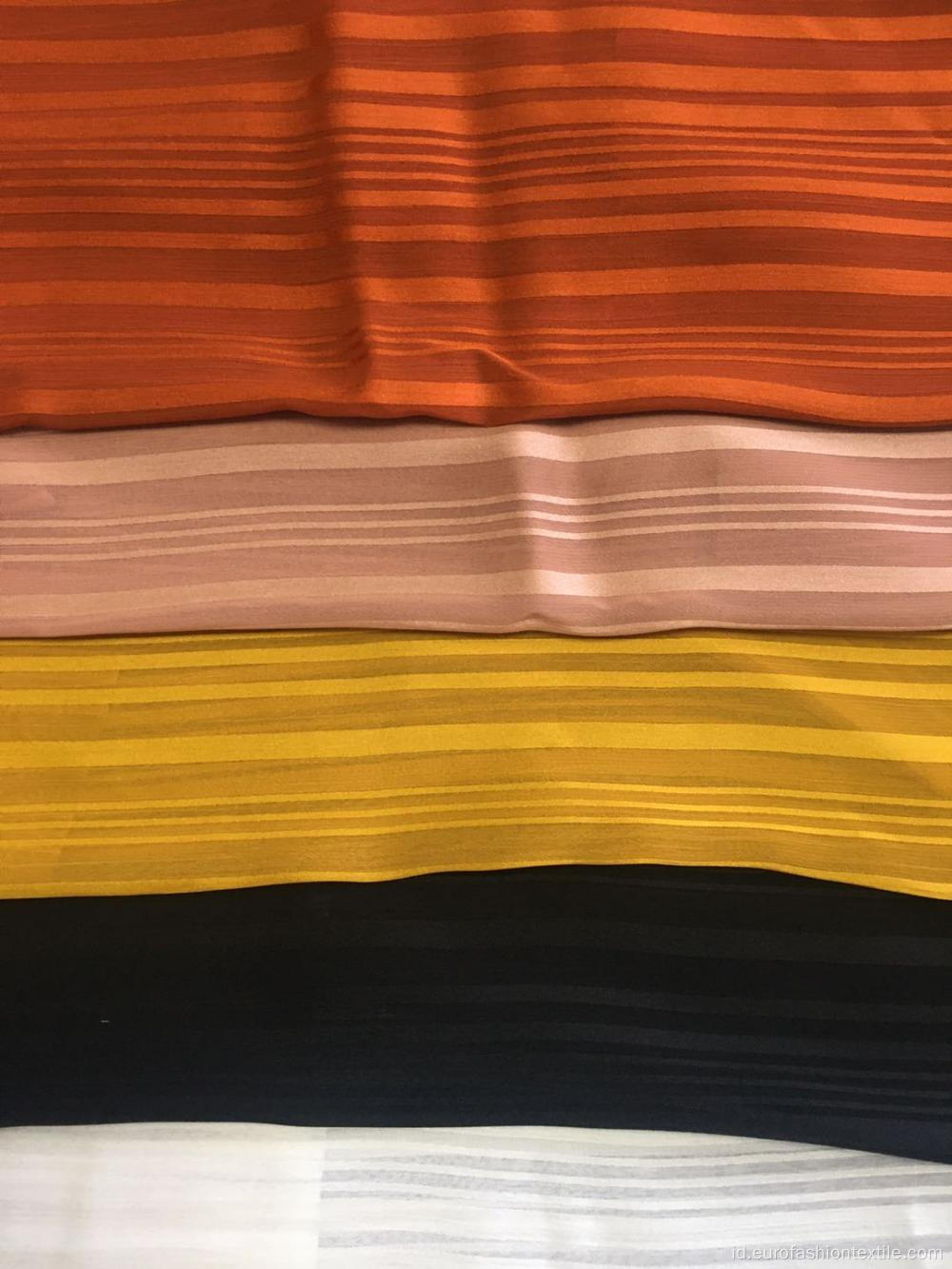 100% Polyester Chiffon Shadow Stripe