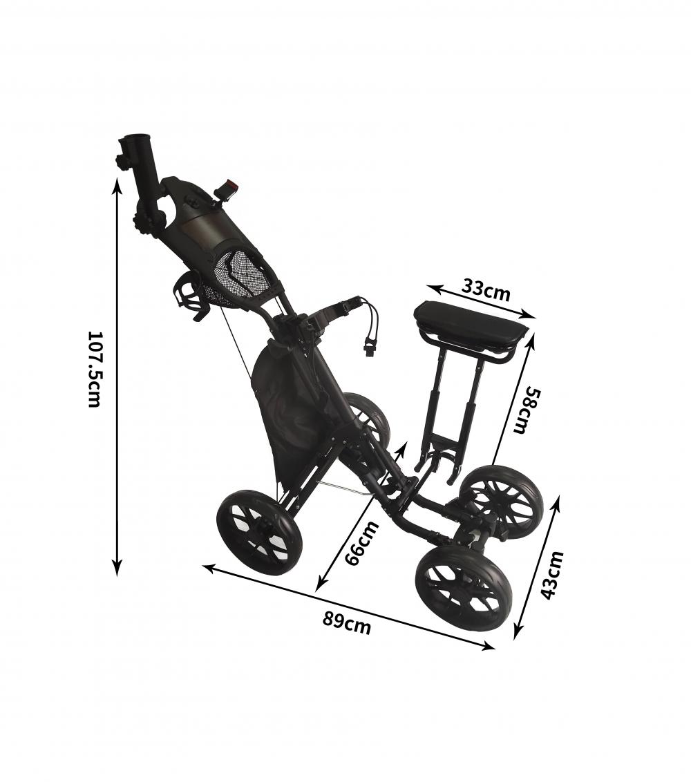 عربة دفع جولف ذات 4 عجلات مع مقعد