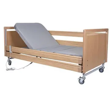 Metal And Wood Electric Mobile Nursing Bed