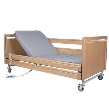 Metal And Wood Electric Mobile Nursing Bed