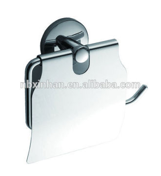 elegant bathroom design metal toilet paper holder with cover chrome plating