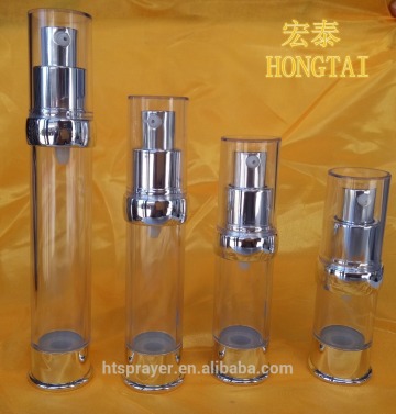 Aluminum cosmetic airless pump bottle