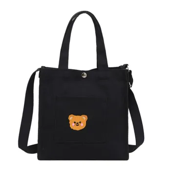2023 Trendy Embroidered Little Bear Crossbody Bag for Girls