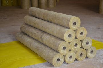 High Density Rockwool Pipe Insulation Water Repellency