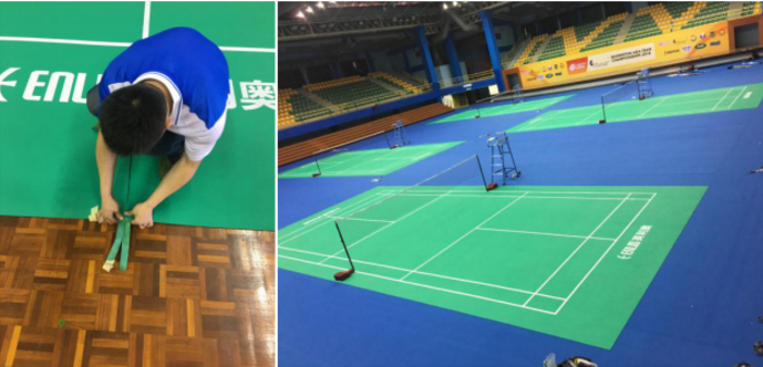 badminton court mat