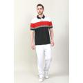 Golfeur de polo colorant de fil masculin