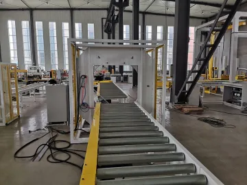 Steel tube packing machine Cabinet Furniture Film Orbital Horizontal Stretch Wrapping Machine door wrapping machine