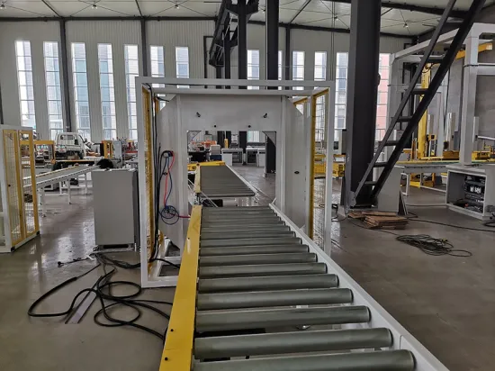 Steel tube packing machine Cabinet Furniture Film Orbital Horizontal Stretch Wrapping Machine door wrapping machine
