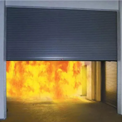 Fire Rated Garage Door: Inorganic Resistant Electric Fireproof Rolling Shutter Door