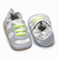 Zapatillas de chico de chico de cuero suave para bebé de lujo