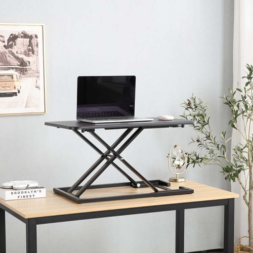 Sit Stand Desk Standing Pneumatic Table Converter