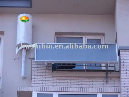 Split wall hang solar heater