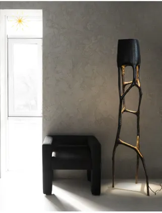 Nordic Modern Elegant Fork Design Standing Floor Lamp