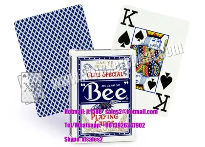 Eco - Friendly Bee Wide Size Marked Poker Cards / Jumbo Index Playing Cards