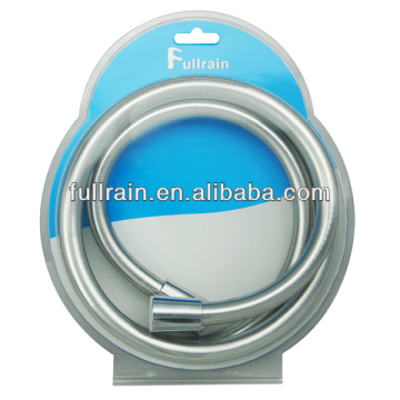 FullRain مرنة PVC خرطوم دش الفضة اللامع
