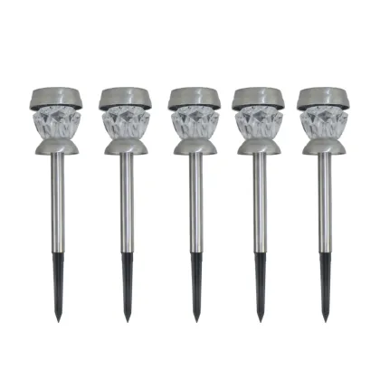 Sunlight-Powered Stainless Steel RGB Solar Pathway Lights