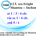 Services logistiques LCL de Shantou à Inhcon