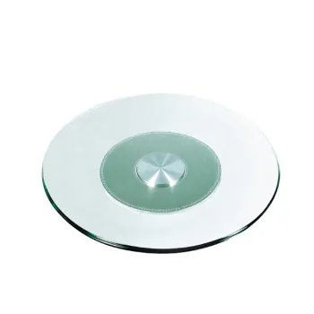 36 Inch Tempered Glass Lazy Susan Dining Turntable Organizer