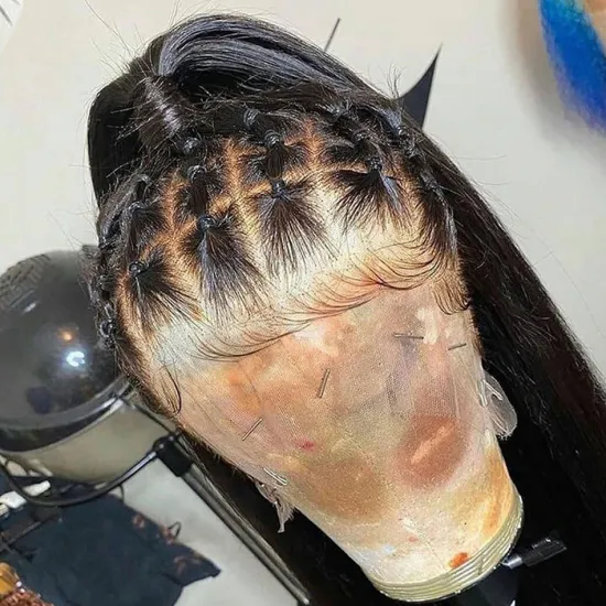 Full Transparent Lace Frontal Wig Raw Mink Brazilian Virgin Human Hair Hd Swiss Lace Front Wig Natural Human Hair Wig Vendor