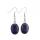 Stone naturelle Forme ovale Sauvet boucle d&#39;oreille Boucle d&#39;oreilles Crystal à crochet Crystal Crystal Bringle Cerceau de quartz pour femmes