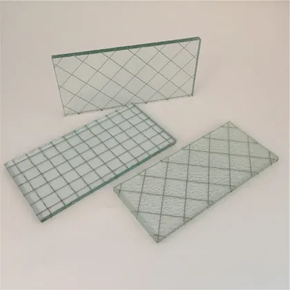 6mm Safety Fireproof Clear Wired Glass for Doors
