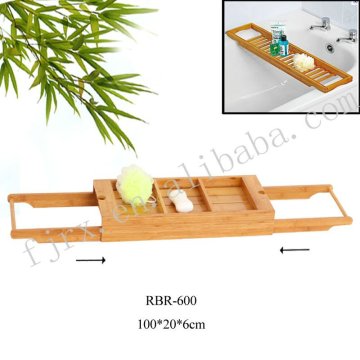 bamboo bathtub rack