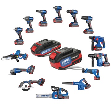 INTOUGH 20V Lithium Battery Cordless Tool Sets Combo - Wholesale One Stop Tools Station