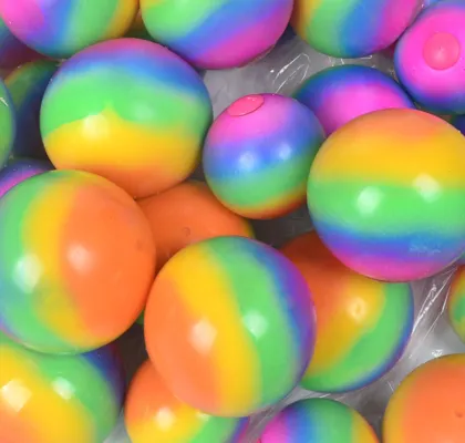 Squishy squeeze toys rainbow ball