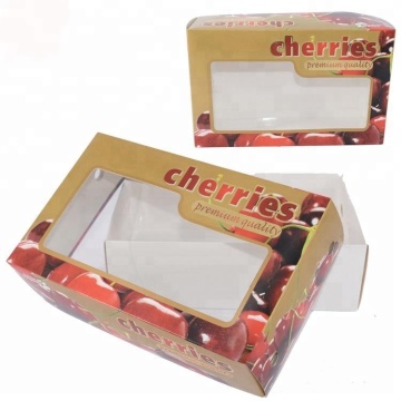 Customisierte Obstverpackungskästen zum Verkauf: Kirschtomaten, Blaubeeren, Erdbeeren und Libelle Früchte