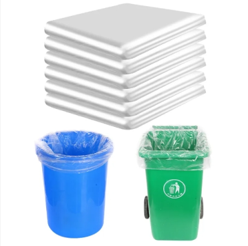 Sacs poubelles transparentes en polypropylène de haute qualité et rouleaux à ordures pour un usage domestique
