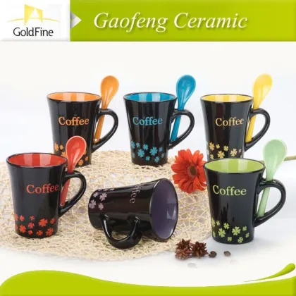 wholesale customzied ceramic coffee cup , cheap ceramic cup