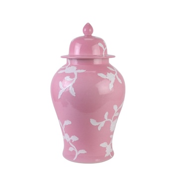 Rynq279 Jar Porcelain Medium Porcelain สีชมพู