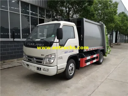 Foton 3000 Litres Garbage Compactor Vehicles