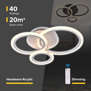 Lampu langit -langit LED mewah OEM dengan tiga suhu warna